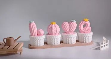 Kit de Vasinhos Love Cactos - 4 Cores