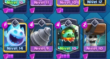 Deck Log Bait - 6 Elites E 9 Evos - [13.500 Troféus]