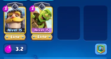 Deck Log Bait - 6 Elites E 9 Evos - [13.500 Troféus]