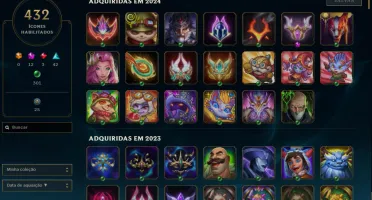 Conta Antiga de 2014 com Skins e Ícones raros 763 skins