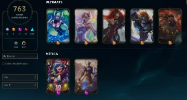 Conta Antiga de 2014 com Skins e Ícones raros 763 skins