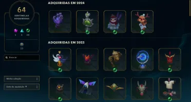 Conta Antiga de 2014 com Skins e Ícones raros 763 skins