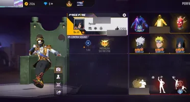Conta De Free Fire Com Parceira Do Naruto