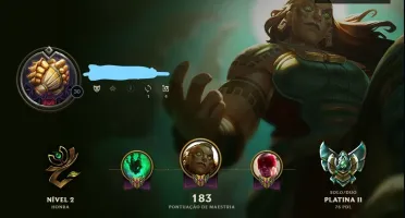 Conta League of Legends platina 2 20 Skins / 66 Campeões