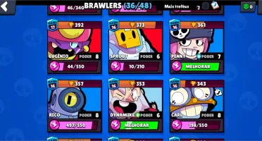 CONTA BRAWL 14K DE TROFÉUS LVL 84