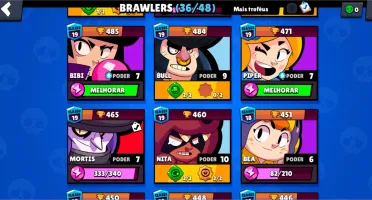 CONTA BRAWL 14K DE TROFÉUS LVL 84