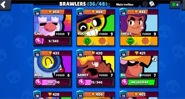 CONTA BRAWL 14K DE TROFÉUS LVL 84
