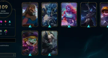 LVL 101 - 143 Champions - 109 Skins - FULL ACESSO