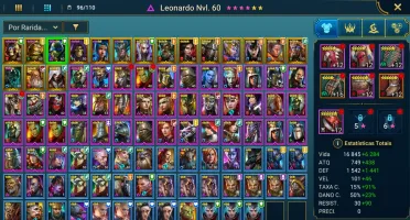 Starter - Raid Shadow Legends - 17 Lendários, 5460 diamantes