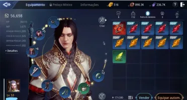 LANCEIRO / 57K DE PODER / LVL 53 / SA 82