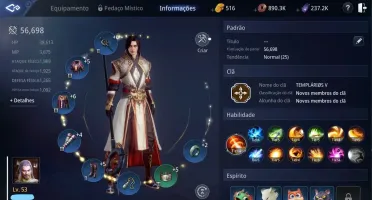 LANCEIRO / 57K DE PODER / LVL 53 / SA 82