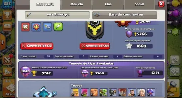 Clash of Clans CV13 obstáculos raros/troféus lendários