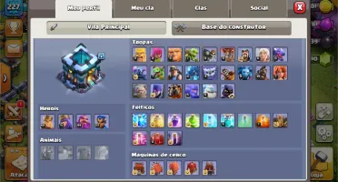 Clash of Clans CV13 obstáculos raros/troféus lendários