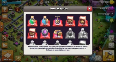 Clash of Clans CV13 obstáculos raros/troféus lendários