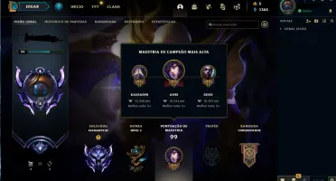 CONTA DIAMOND3 LOL