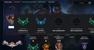 Platina 1 com 80 Champs e 21 Skins
