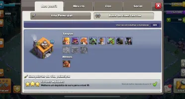 CONTA CV 12 clash of clans