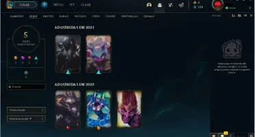Conta com Dj Sona, Aatrox Lua Sangrenta, e Jax reinos mech