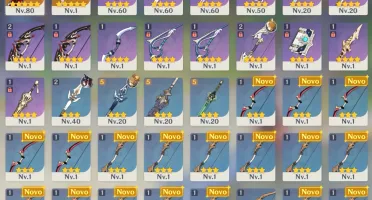 Conta Genshin Ar 45+ Nahida, Kazuha e Diluc + Tumulo e Harpa