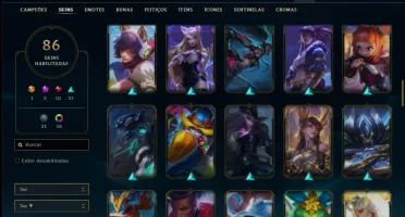 Conta ouro 4 com 116 Champs e 86 Skins + 1 Prestigio