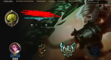 Conta League of legends Platina 52 skins
