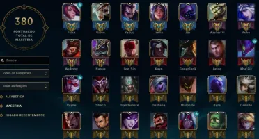 Conta League of legends Platina 52 skins