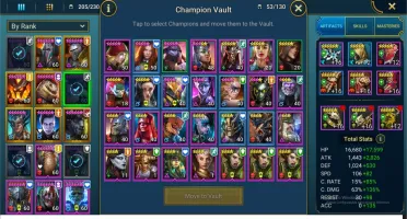Conta Raid Shadow Legends - Entrando no Late game