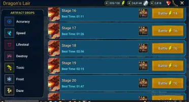 Conta Raid Shadow Legends - Entrando no Late game