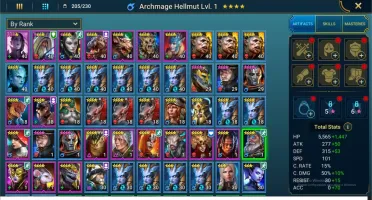 Conta Raid Shadow Legends - Entrando no Late game