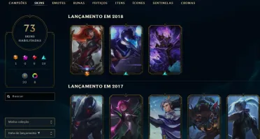 CONTA LOL LEVEL 207-73 SKINS-123 CHAMP-16 M7- MF Exocósmica