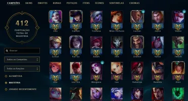 CONTA LOL LEVEL 207-73 SKINS-123 CHAMP-16 M7- MF Exocósmica