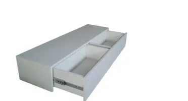 Bancada Suspensa Off White com 2 Gavetas 120x33x20cm