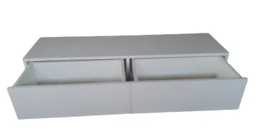 Bancada Suspensa Off White com 2 Gavetas 120x33x20cm