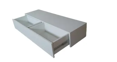 Bancada Suspensa Off White com 2 Gavetas 120x33x20cm