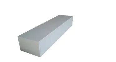 Bancada Suspensa Off White com 2 Gavetas 120x33x20cm