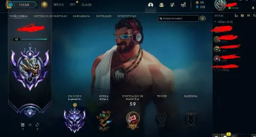 CONTA LOL DIAMANTE 1 EX GRÃO MESTRE