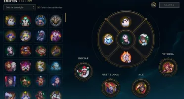 Conta league of legends nível 405, 240 skins