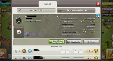 CLÃ NÍVEL 9 CLAN HISTÓRICO WAR TOP 87v - 9d LIGA CRSITAL 2