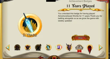 conta top aqw com 11 anos