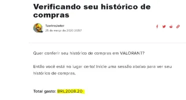 VALORANT - 5 FACAS - 2 MIL EM SKINS