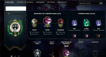 Conta prata 1 com 118 champs e 41 skins (400k de vayne)