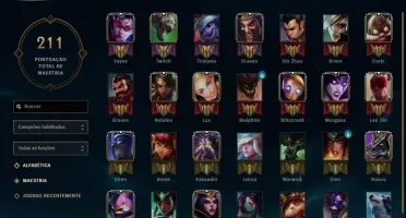 Conta LOL Prata III, 30 Skins
