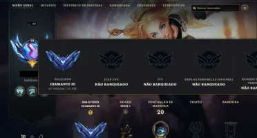 Conta LoL Rank Elo Diamante IV 4 Season Temporada 13