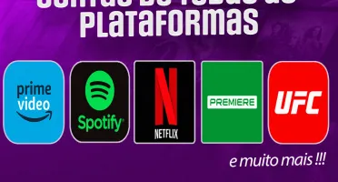 Telas e Contas Premium - Netflix, Spotify,Prime e muito mais