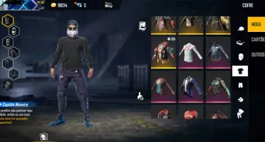 Conta de Free Fire (Gola Alta Preta, Barbinha + Bônus!)