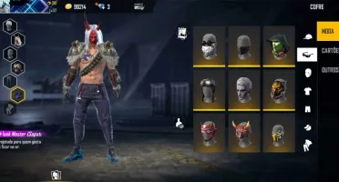 Conta de Free Fire (Gola Alta Preta, Barbinha + Bônus!)