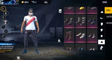 Conta de Free Fire (Gola Alta Preta, Barbinha + Bônus!)