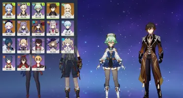 Ganyu + ZhongLi + Mona + Qiqi + Keqing próximo garantido
