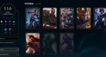 CONTA LEAGUE OF LEGENDS TODOS OS CAMPEÕES E 116 SKINS