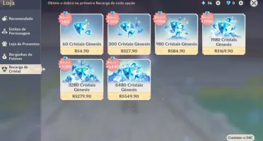 AR 53 Ayaka / Childe / Kazuha / Qiqi c1 entre outros!